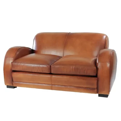 2 seater leather club sofa, Texas