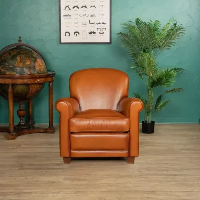 Gaston Leather Club Chair